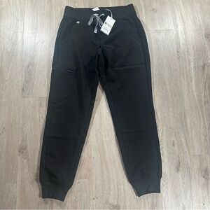 NWT Figs Zamora Jogger Scrub Pants, XS, Black, brand new with tags attached!